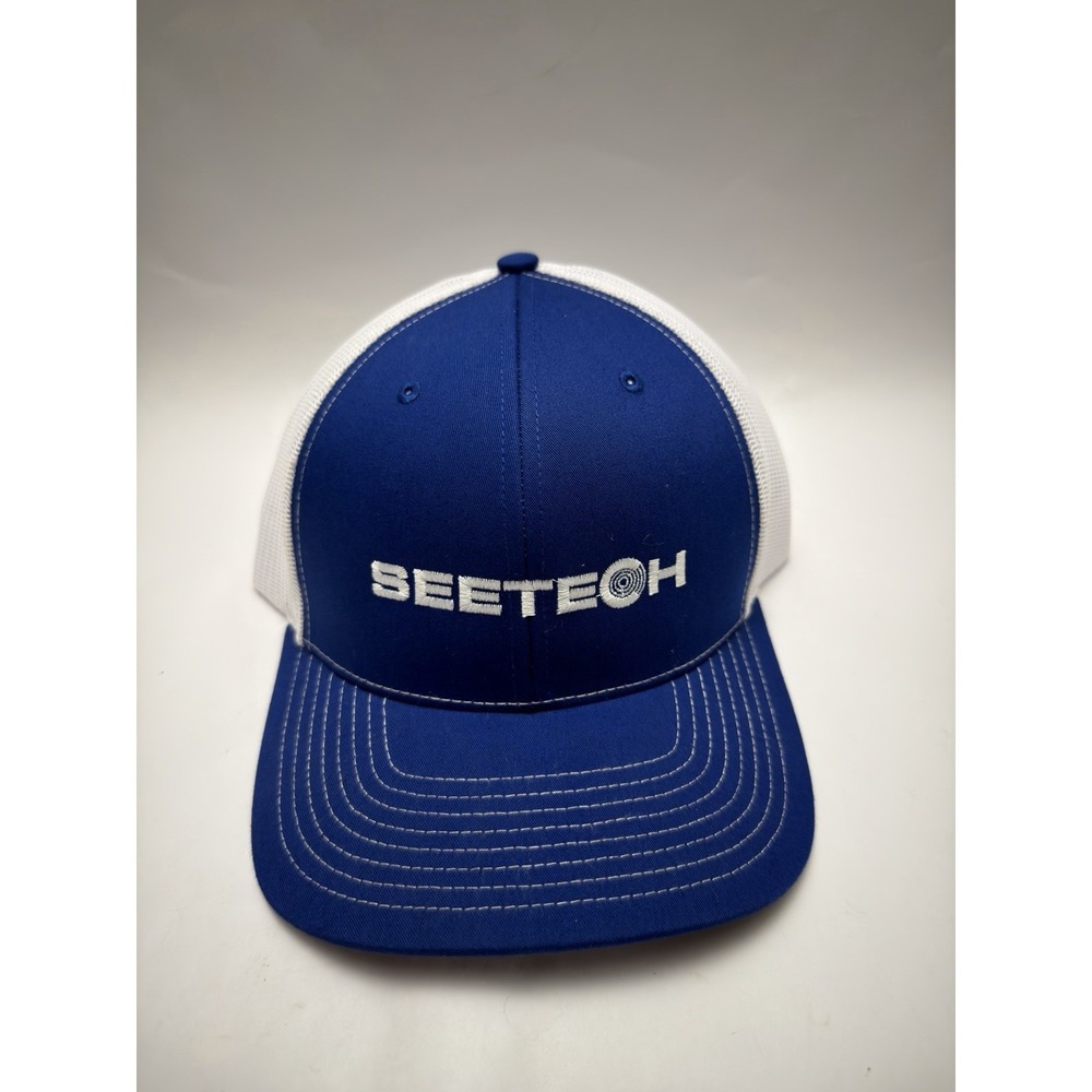 Seetech Richardson Style 112 Blue And White Trucker Snap Back Hat One Size